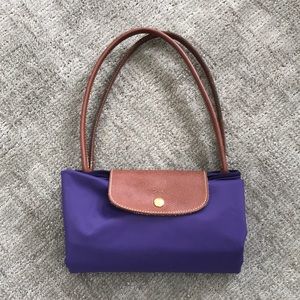 Longchamp Le Pliage Large purple tote